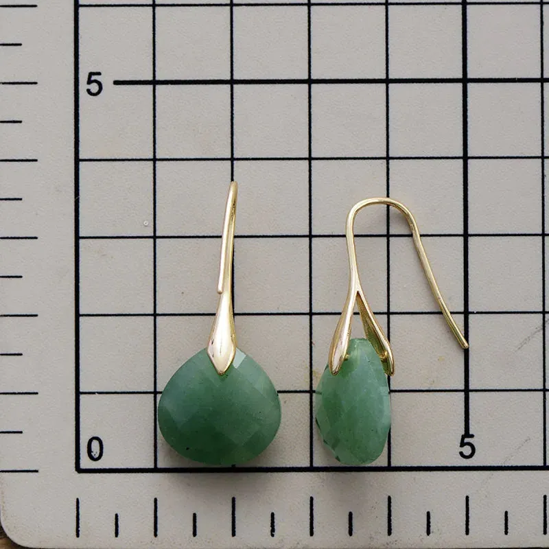 'Ritzy' Quartz Silver Drop Earrings