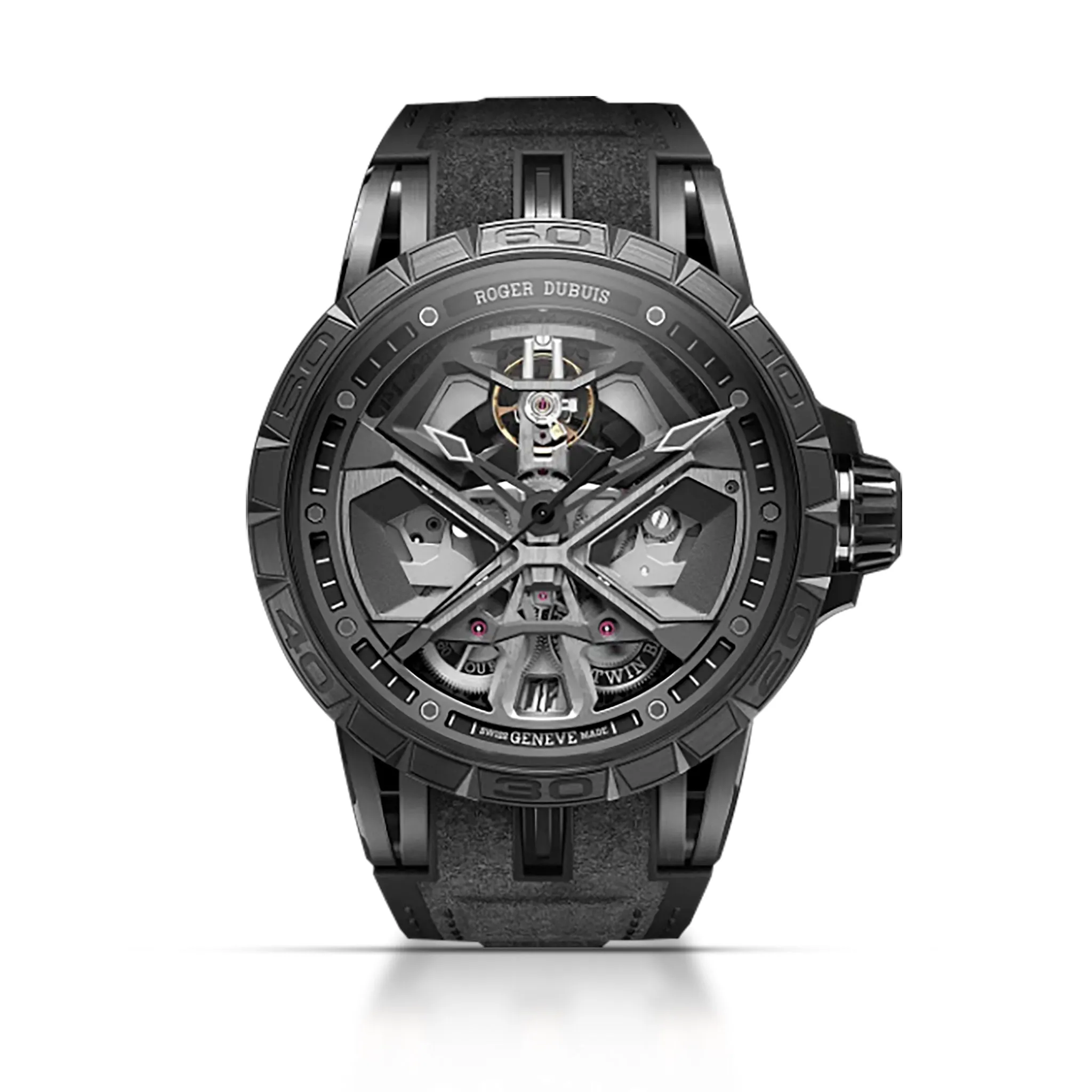 Roger Dubuis Excalibur Spider Huracán Black DLC Watch