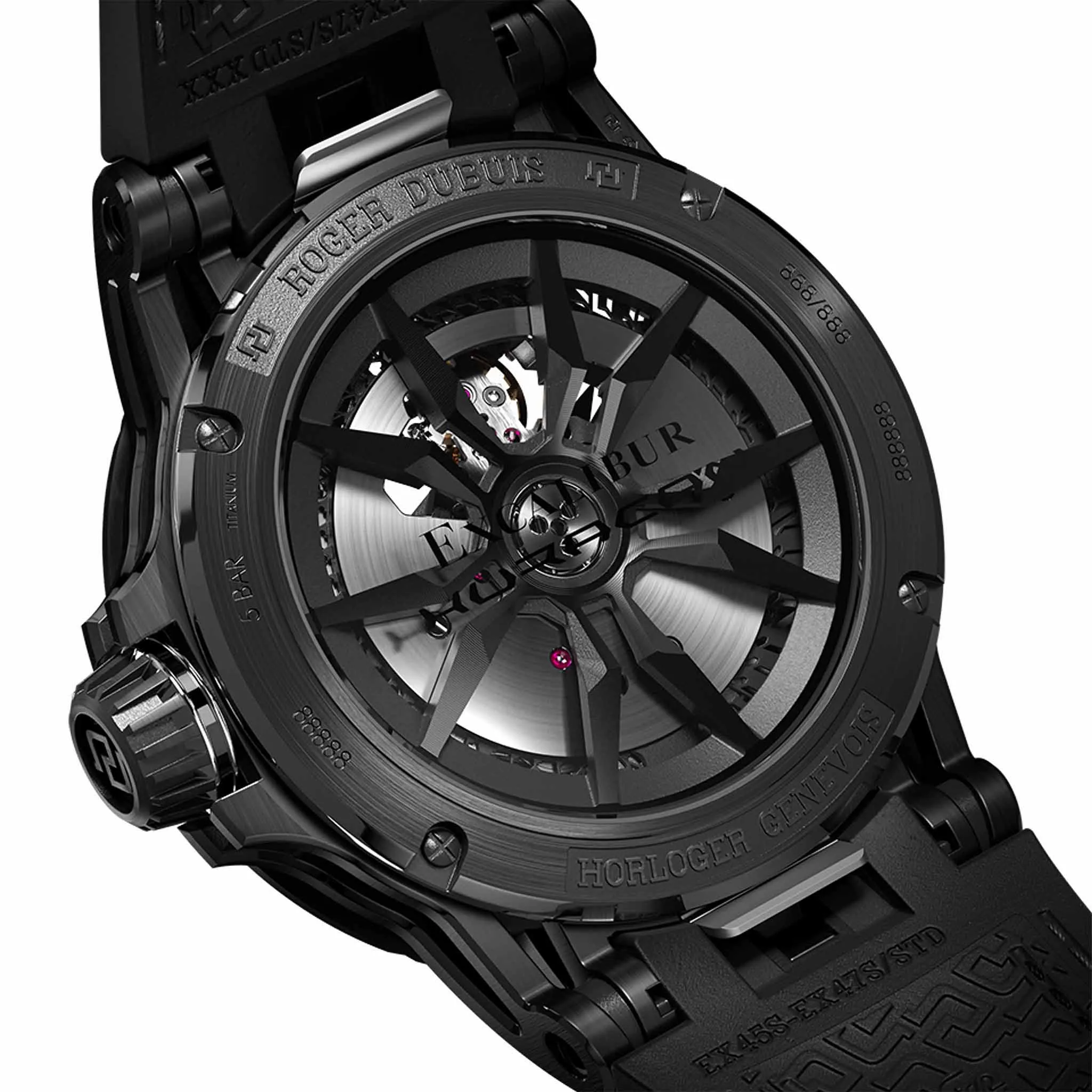 Roger Dubuis Excalibur Spider Huracán Black DLC Watch
