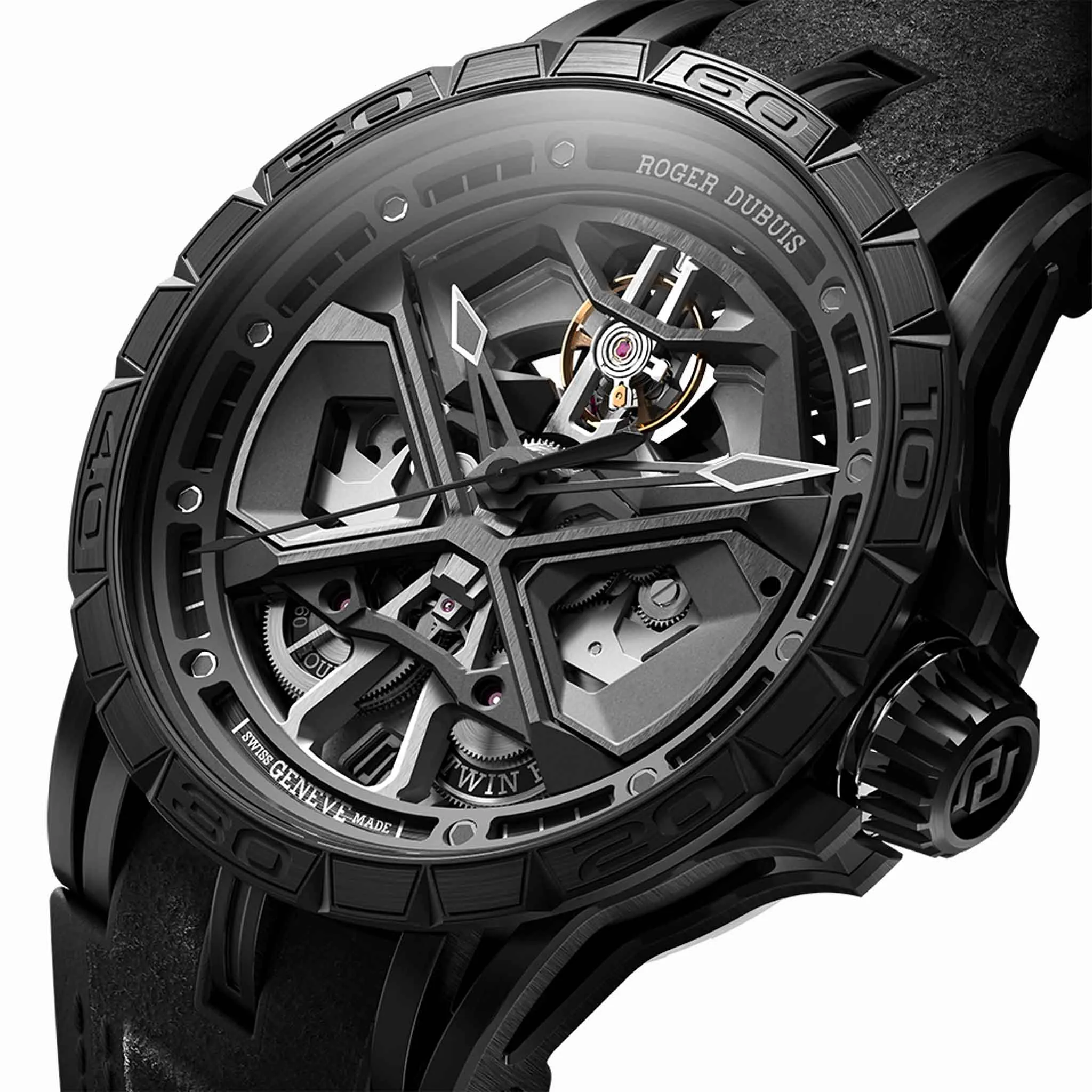 Roger Dubuis Excalibur Spider Huracán Black DLC Watch