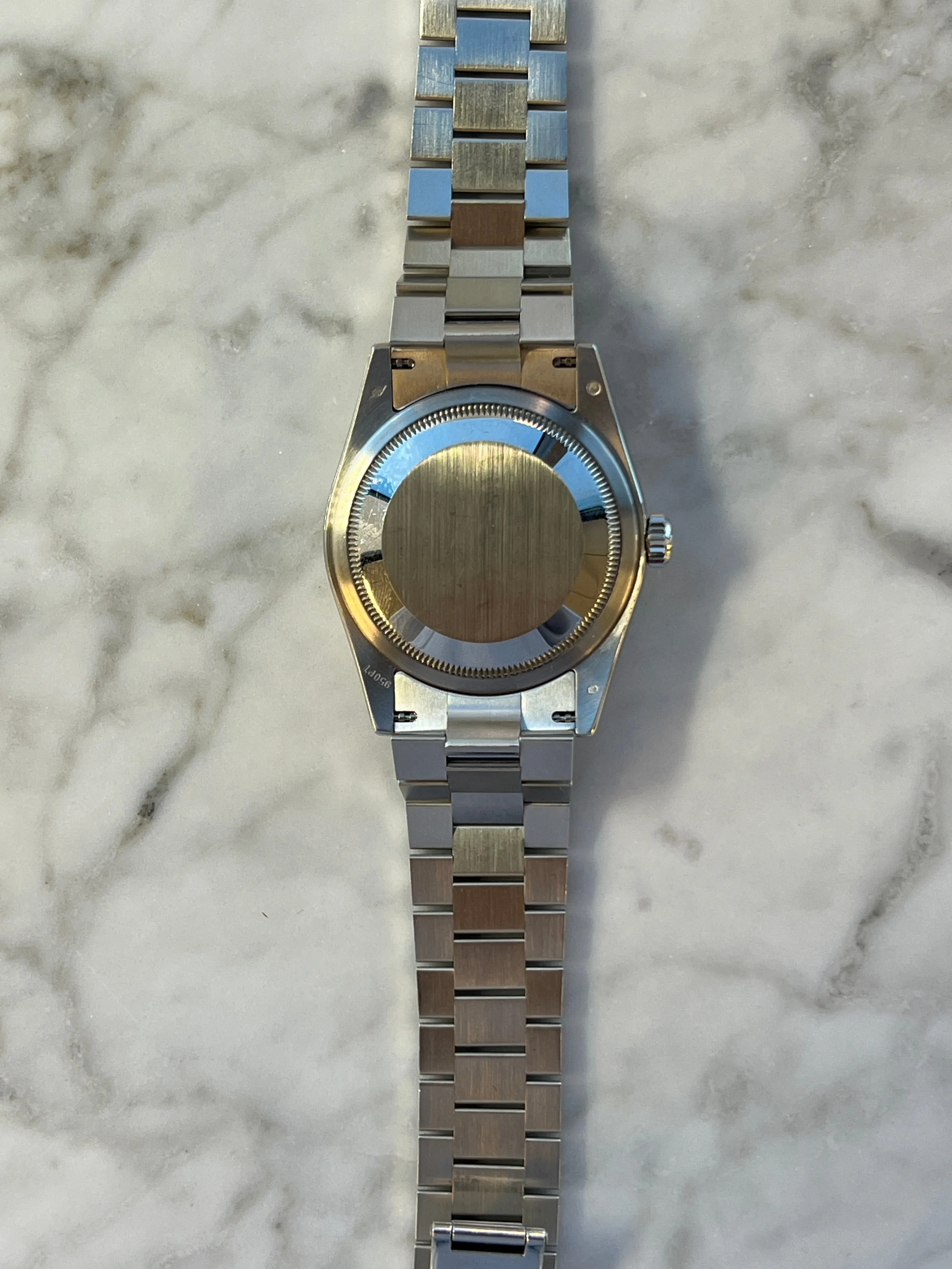 Rolex - Pre-owned Platinum Day-Date 36 Presidential Ice Blue Diamond Dial 118206