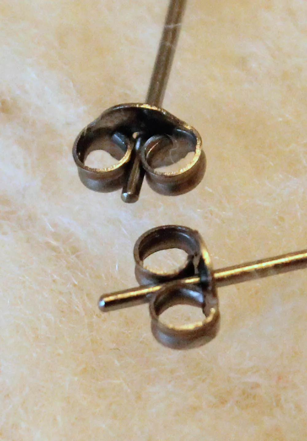 Rose Cut Sky Blue Topaz Bezel Gemstones, Large (Niobium or Titanium Stud Earrings)