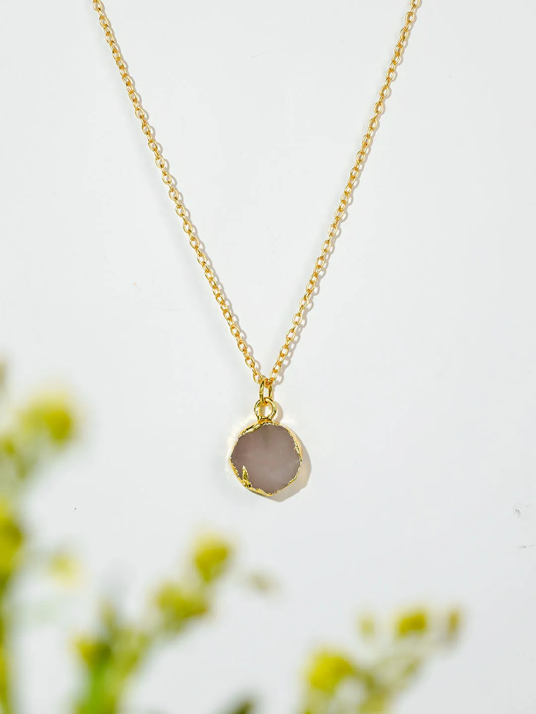 Rose Quarts Crystal Necklace