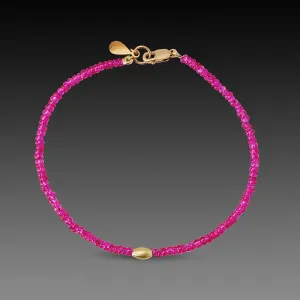 Ruby and Gold Bracelet