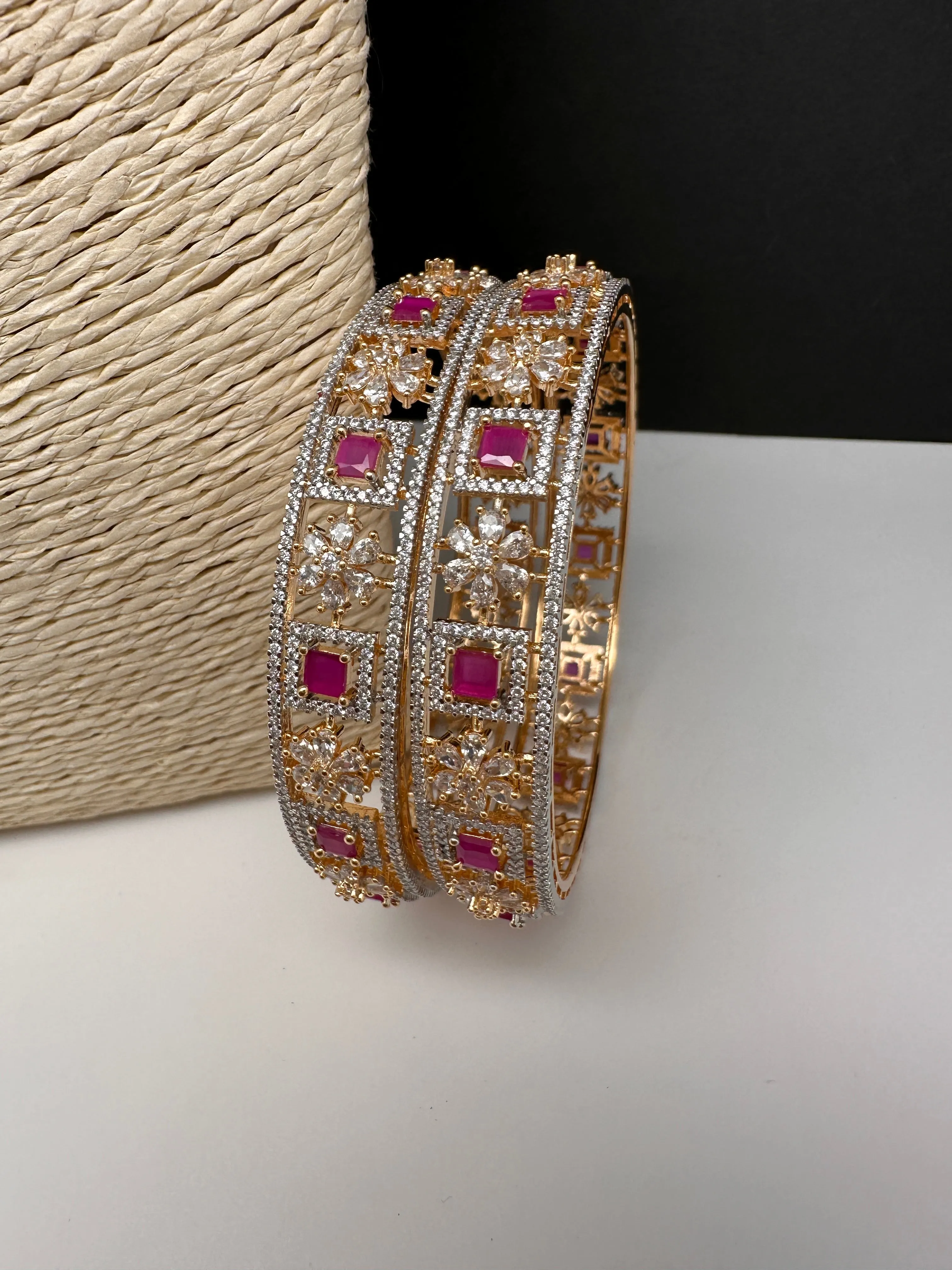 Ruby CZ  Bangles