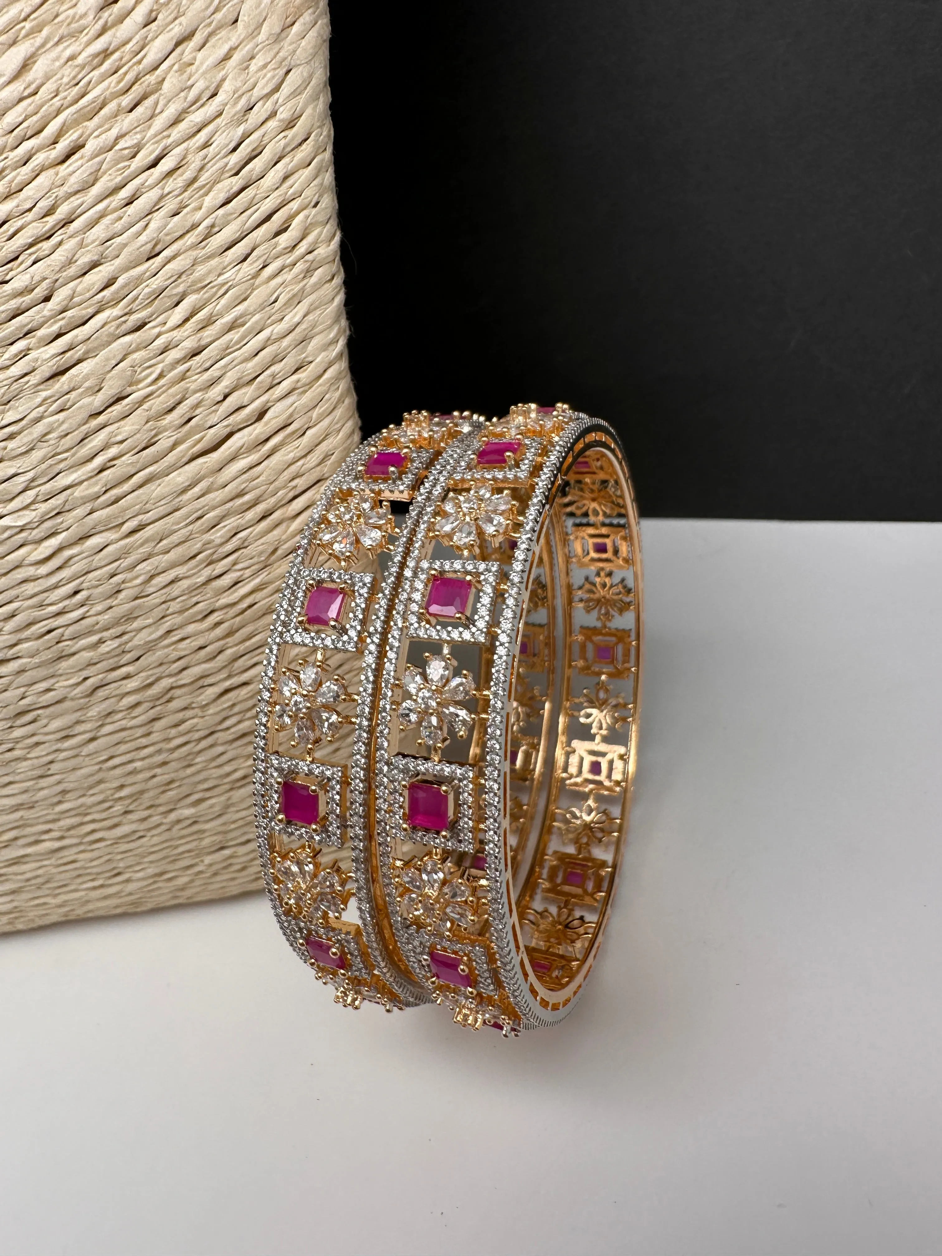 Ruby CZ  Bangles