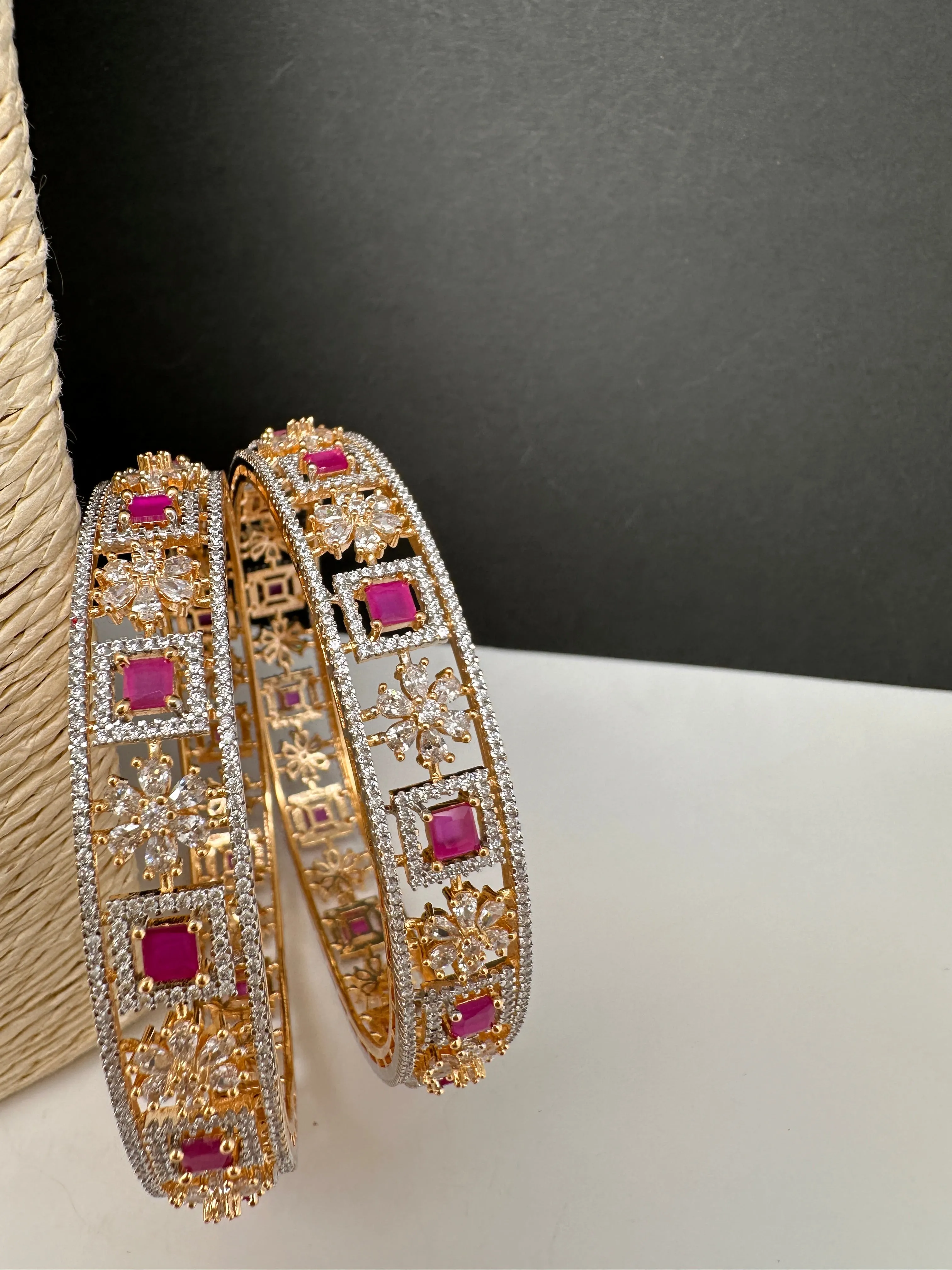 Ruby CZ  Bangles