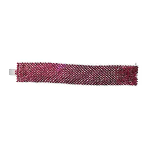 Salavetti Ruby and Diamond Flexible Bracelet