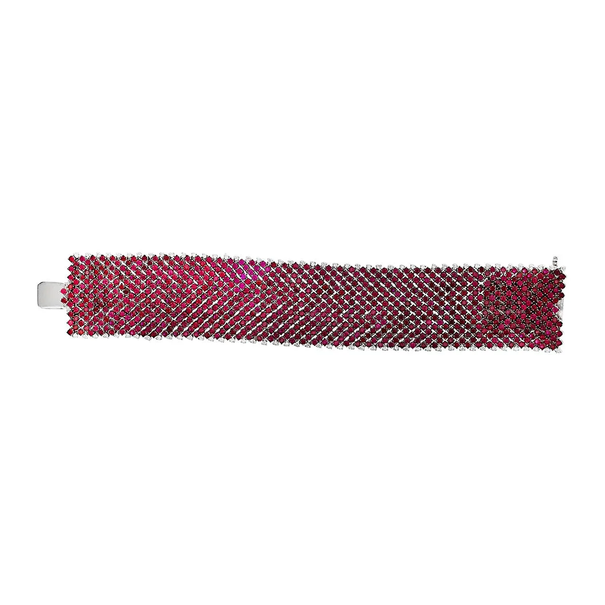 Salavetti Ruby and Diamond Flexible Bracelet