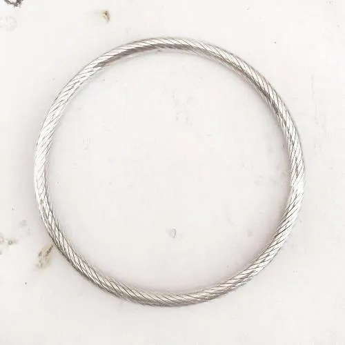 Silver Twisted Bangle