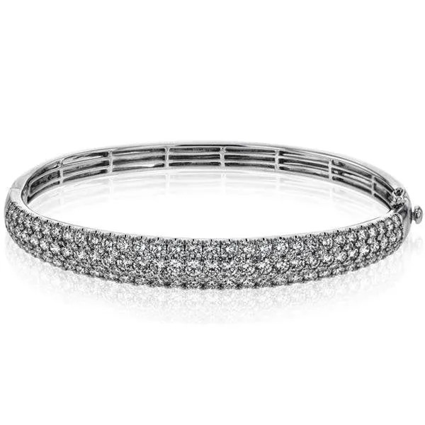 Simon G. Five Carat Pave Set Diamond Bangle