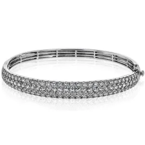 Simon G. Five Carat Pave Set Diamond Bangle