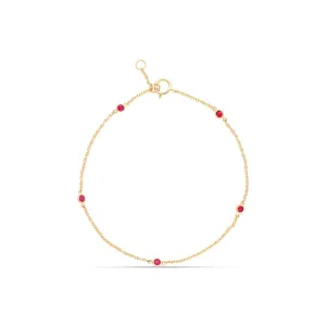Simple Ruby Bracelet