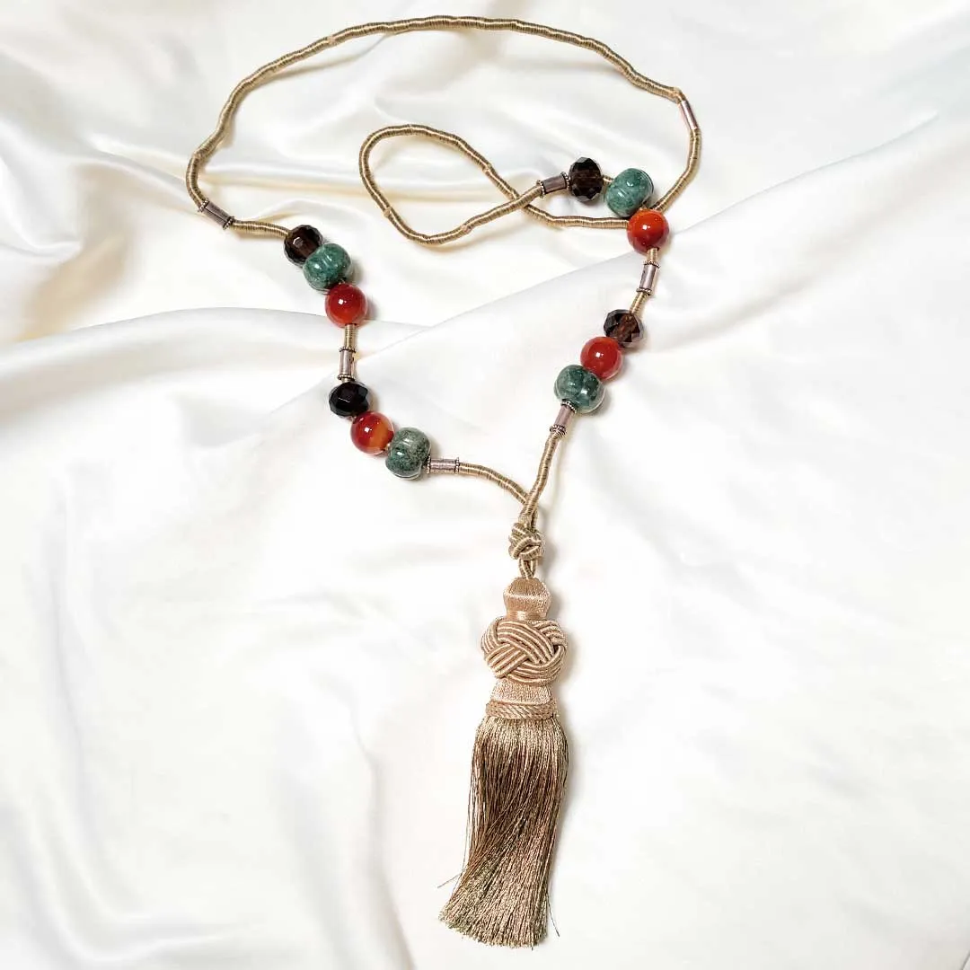 Statement Necklace with Tassel