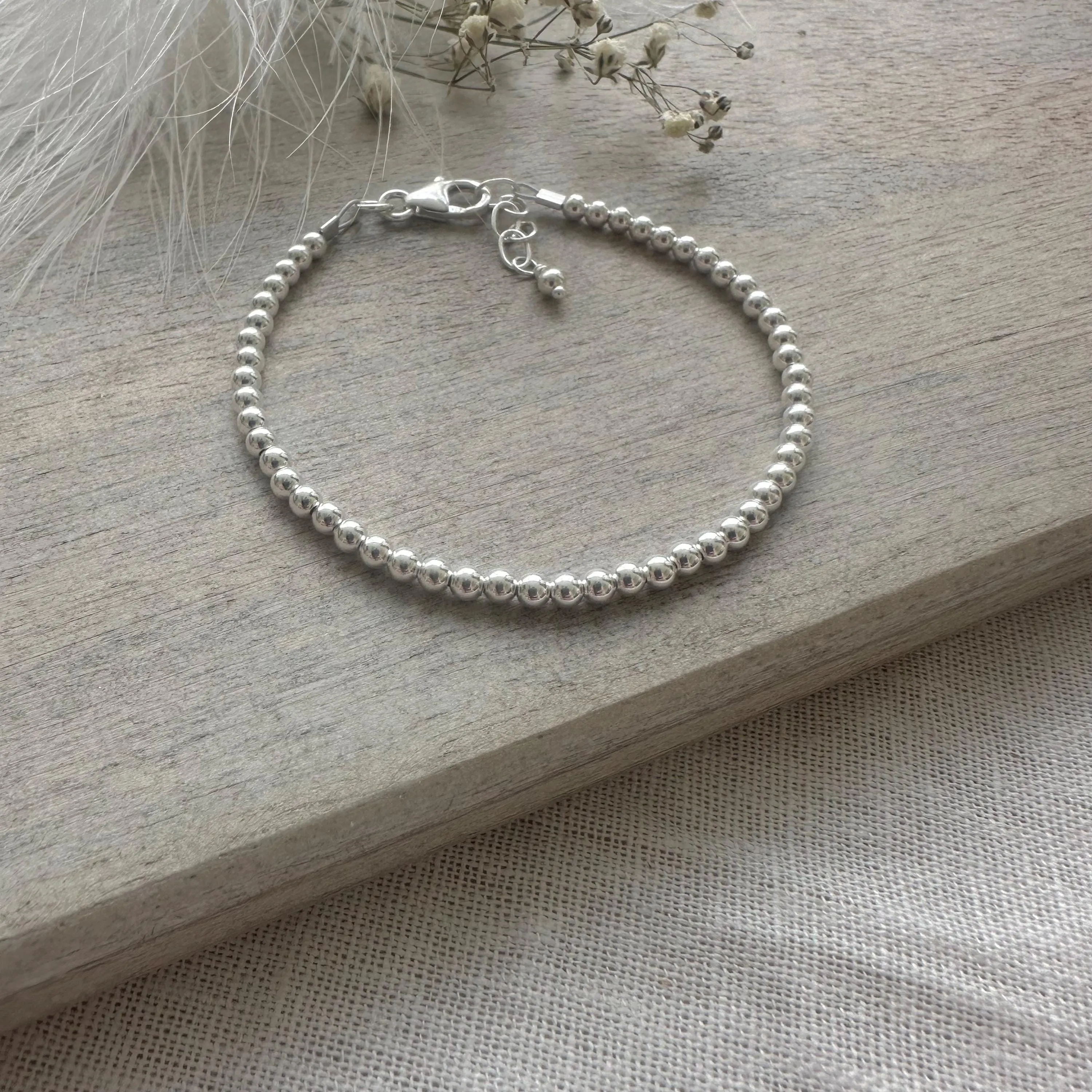 Sterling Silver Bracelet, Dainty Silver Jewellery