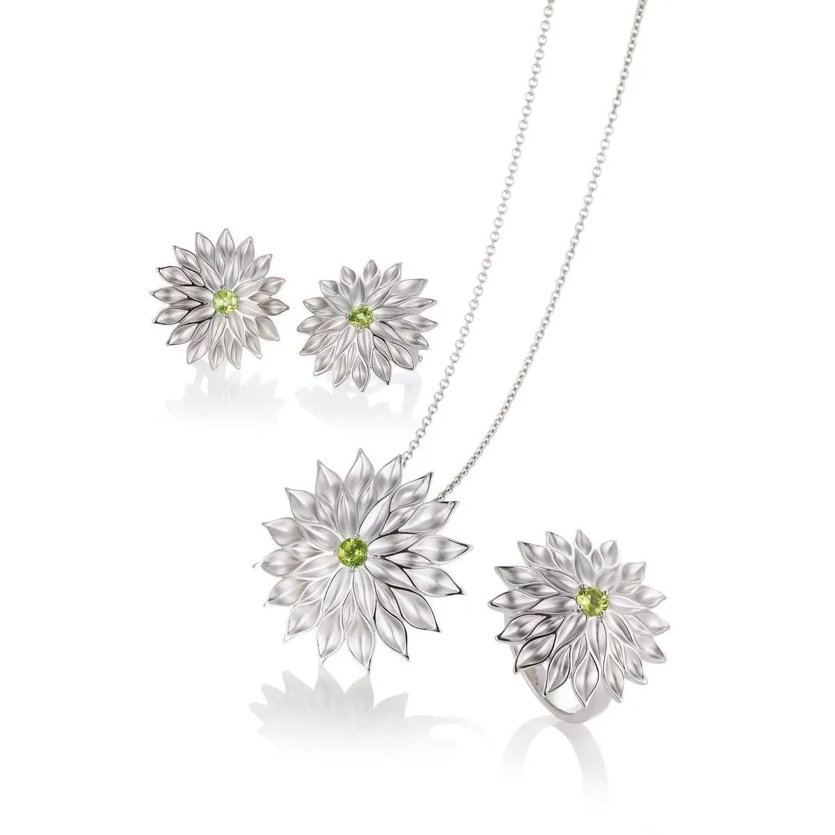 Sterling Silver Peridot Pendant - 32/03192