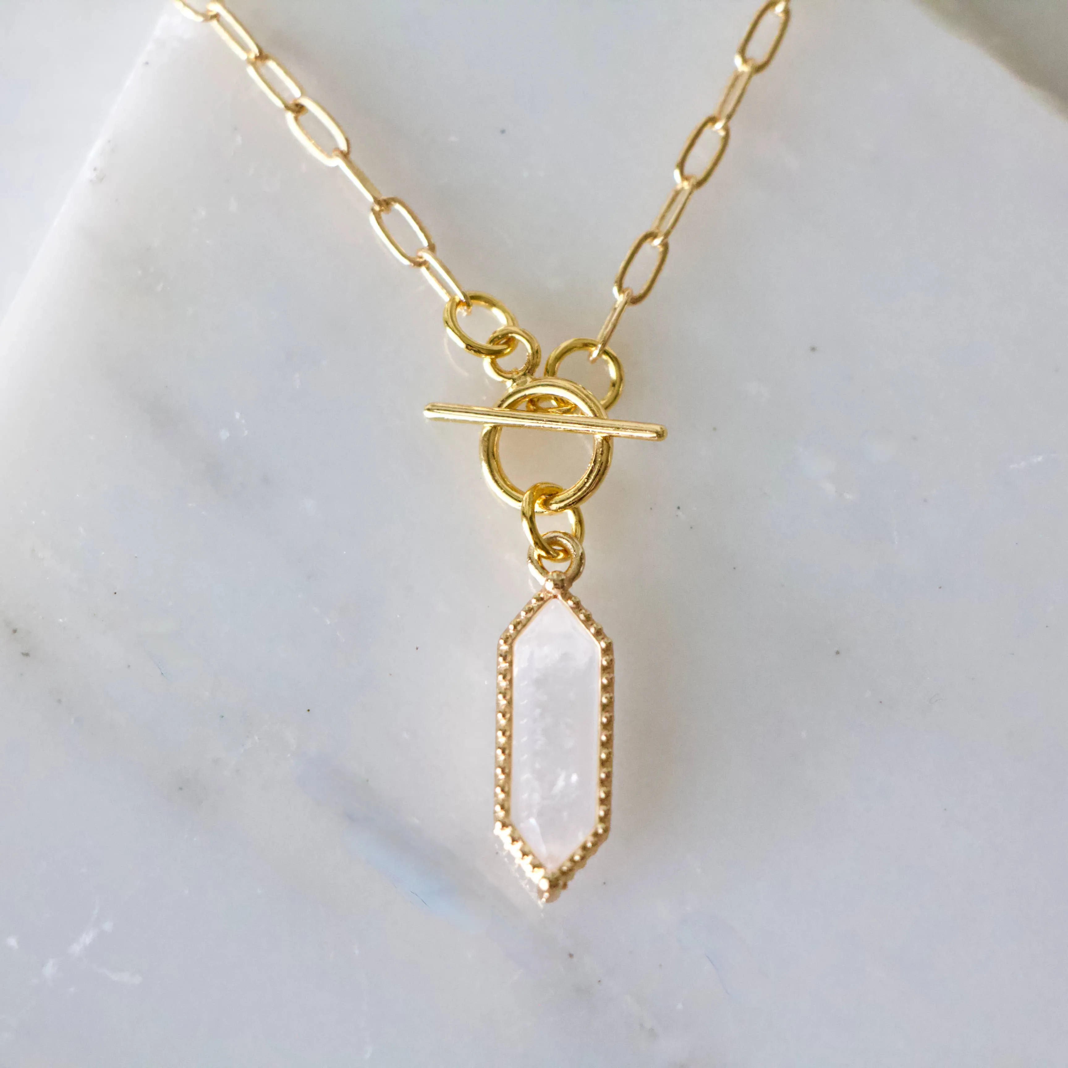 Stone Toggle Necklace