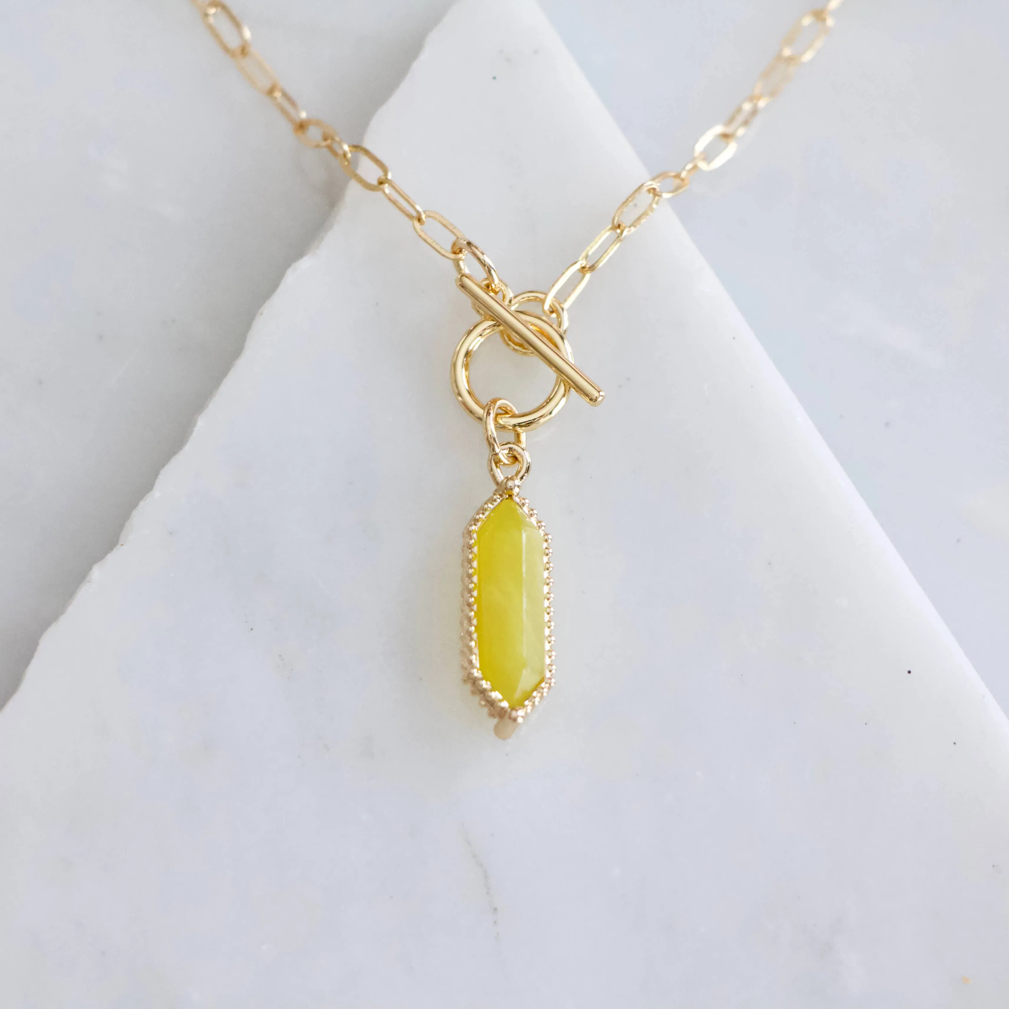 Stone Toggle Necklace