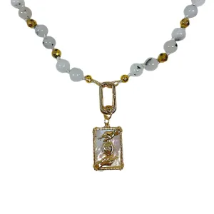 Tarot card necklace