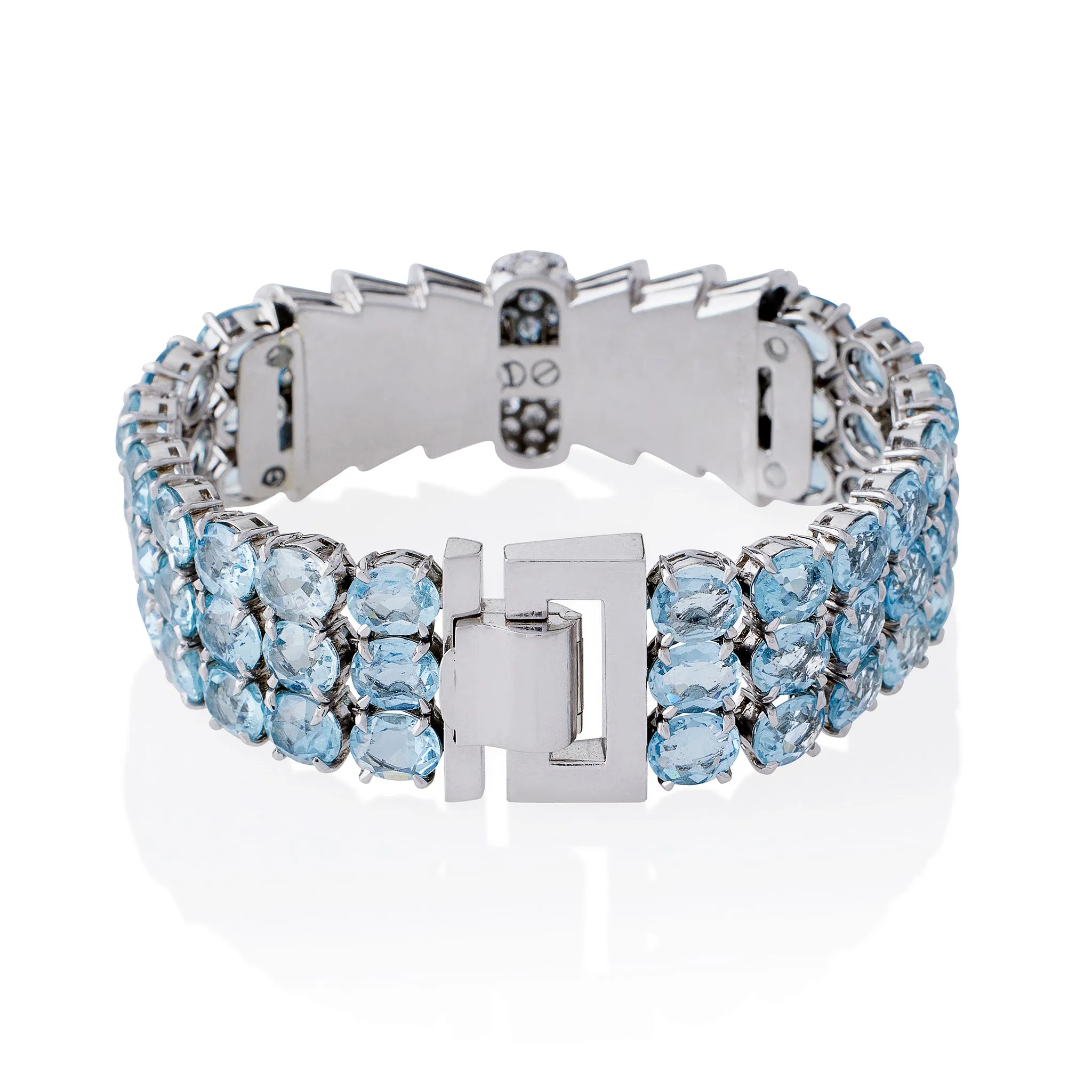 Tiffany & Co. and Verger Frères Aquamarine and Diamond Bracelet