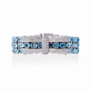 Tiffany & Co. and Verger Frères Aquamarine and Diamond Bracelet