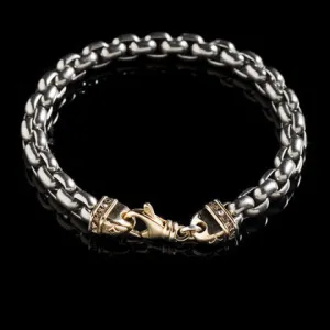 Titanium Gold Link Bracelet