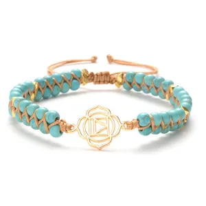 Turquoise Seven Chakra Meditation Bracelet