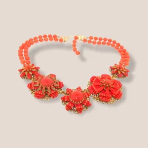 Vintage Stanley Hagler Coral Necklace