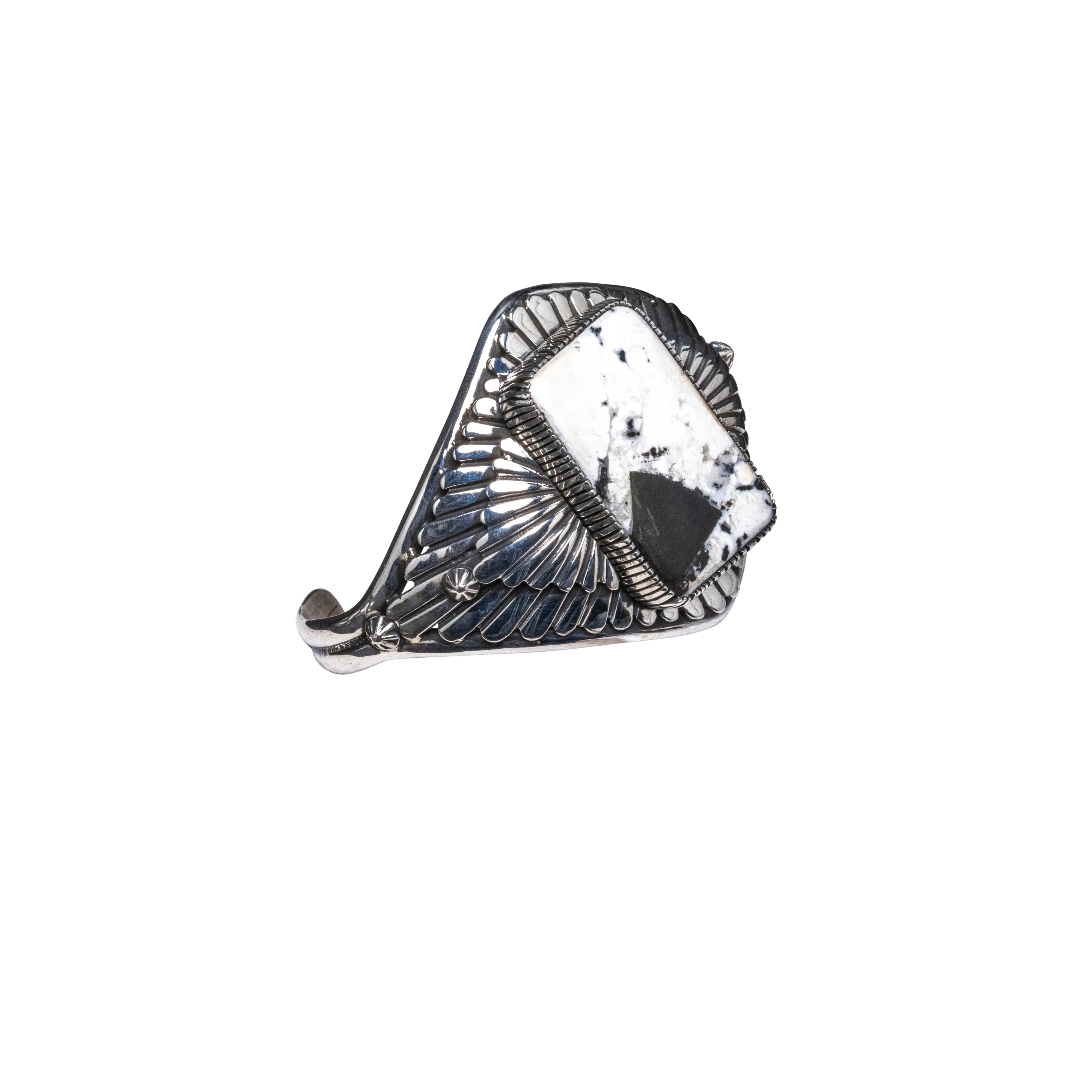 White Buffalo Bracelet | Navajo Handmade