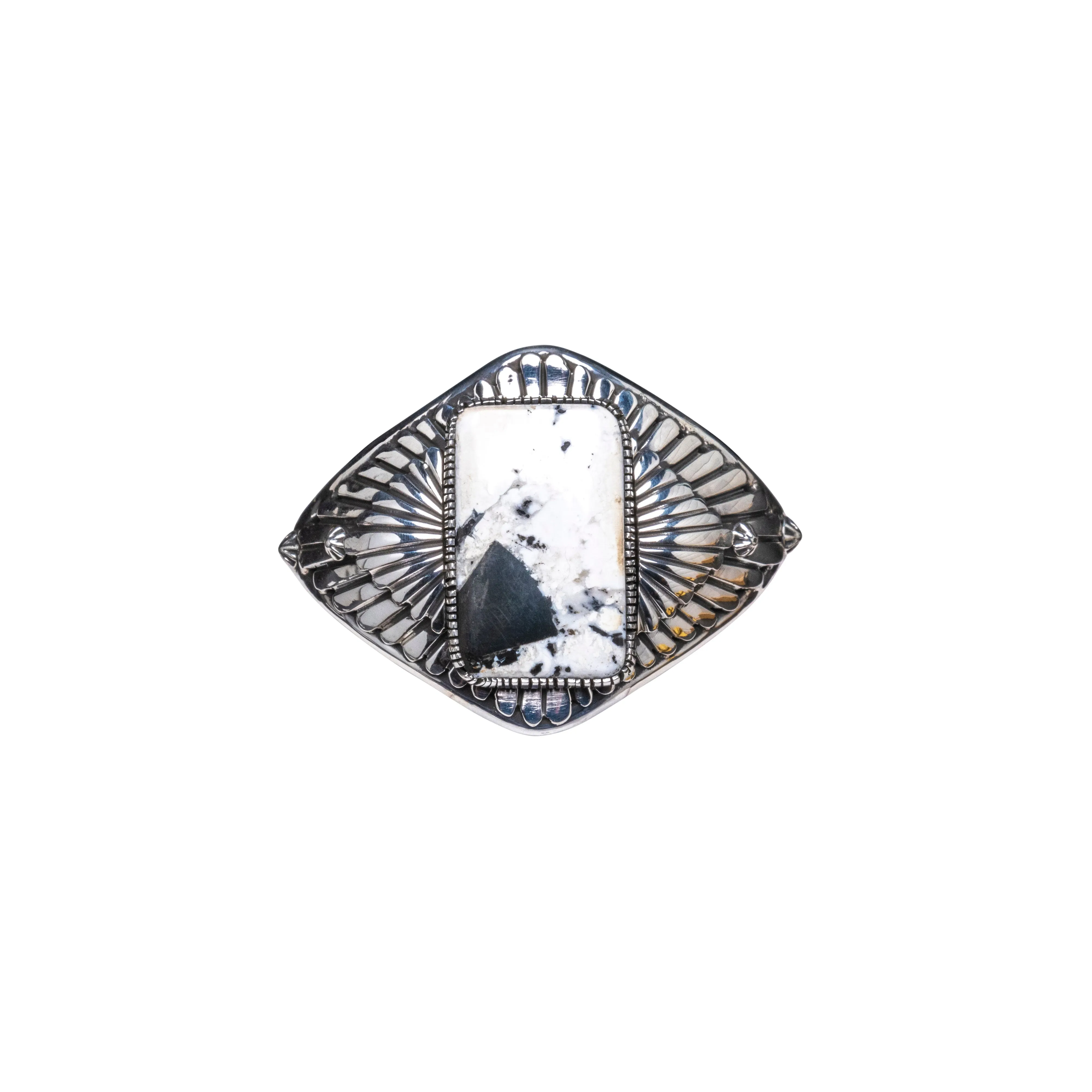 White Buffalo Bracelet | Navajo Handmade