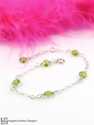 WHOLESALE - Mini Goddess (children) Delicate Peridot Bracelet